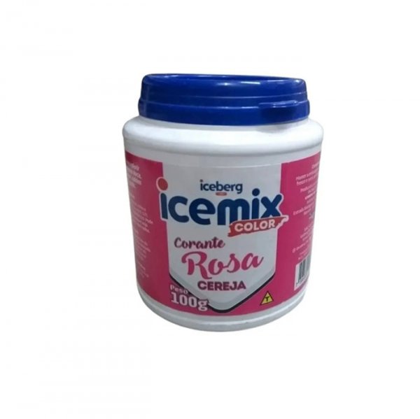 Corante Icemix 100G Rosa Cereja - Iceberg Chef