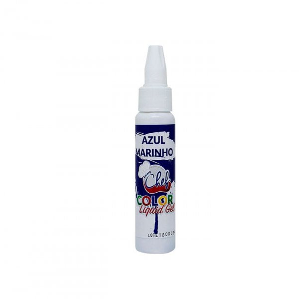 Corante Liquid Gel 25G Azul Marinho - Iceberg Chef