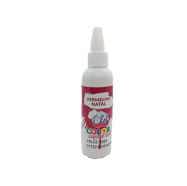 Corante Liquid Gel 25g Vermelho Natal - Iceberg Chef