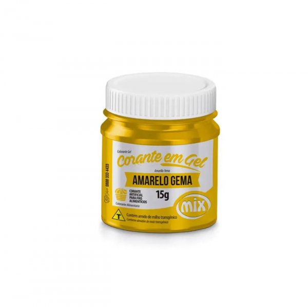 Corante Gel 15Gr Amarelo Gema - Mix