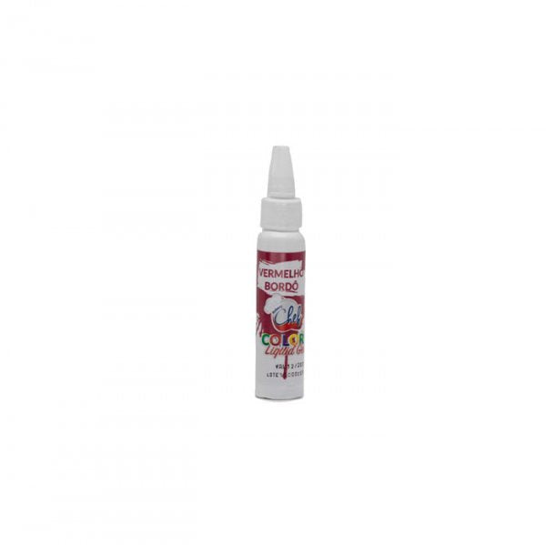 Corante Liquid Gel 25G Vermelho Bordeau - Iceberg Chef