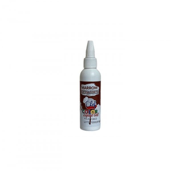 Corante Liquid Gel 25G Marrom Extra Forte - Iceberg Chef