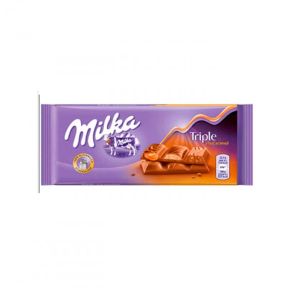 Chocolate Triple Caramel - Barra 90G - Milka