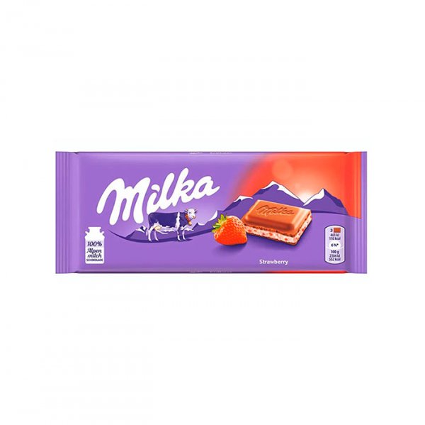 Chocolate Strawberry - Barra 100G - Milka