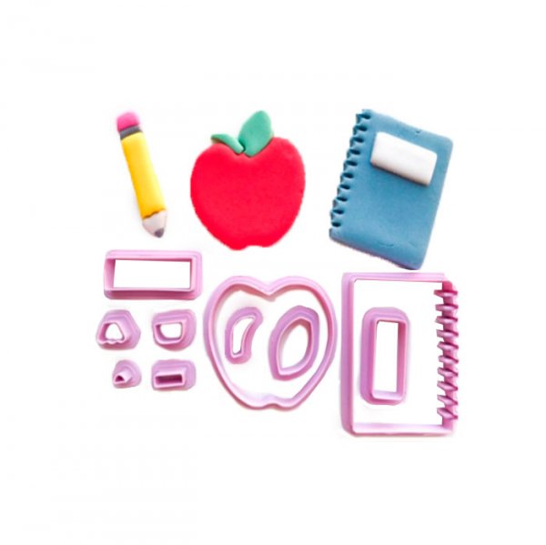 Kit Cortador Volta As Aulas, Professor, Maçã - Cia Do Molde