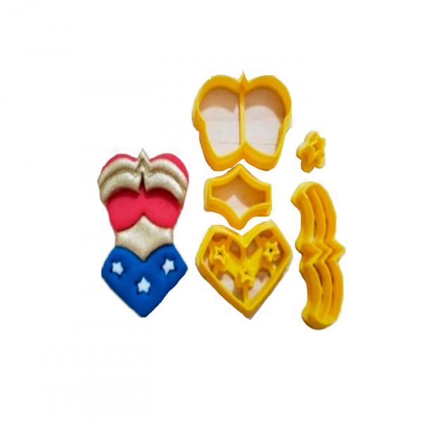 Cortador Roupa Mulher Maravilha - Cia Do Molde