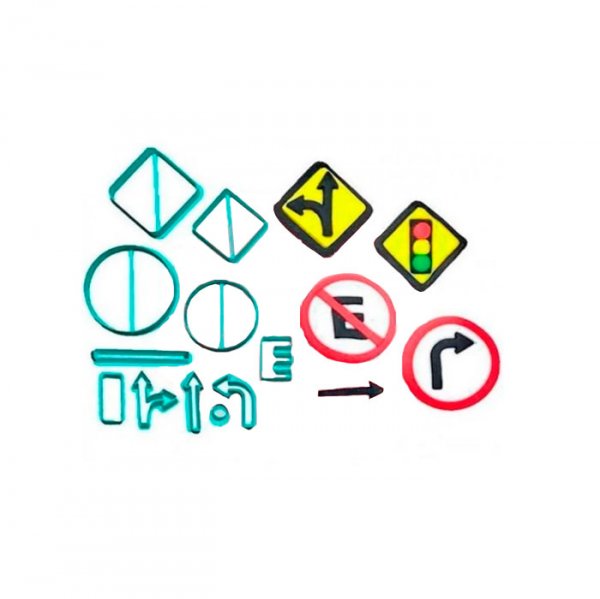 Cortador 3D Placas De Transito - Cia Do Molde