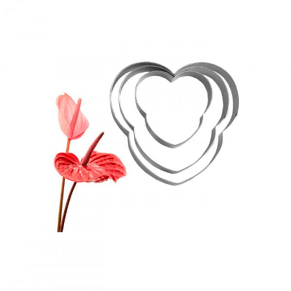 Cortador Em Aço Inox Antúrio 3 Peças Ca513 - Prime Chef