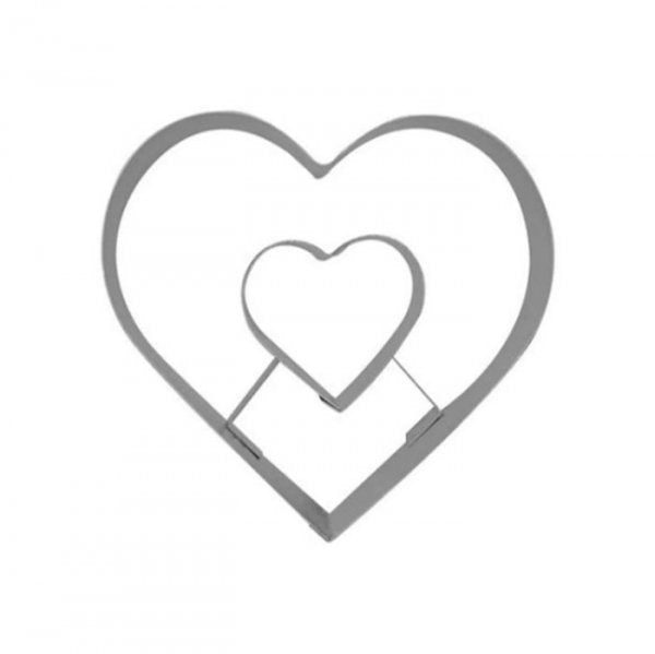 Cortador Inox Donuts Coração - R.R. Oliveira