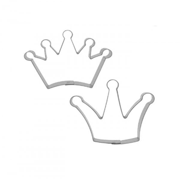 Kit Cortador Inox Coroa Bolinhas 1Pp - R.R. Oliveira