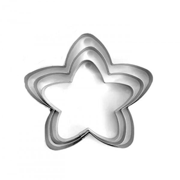 Kit Cortador Inox Estrela Arredondada 1G - R.R. Oliveira