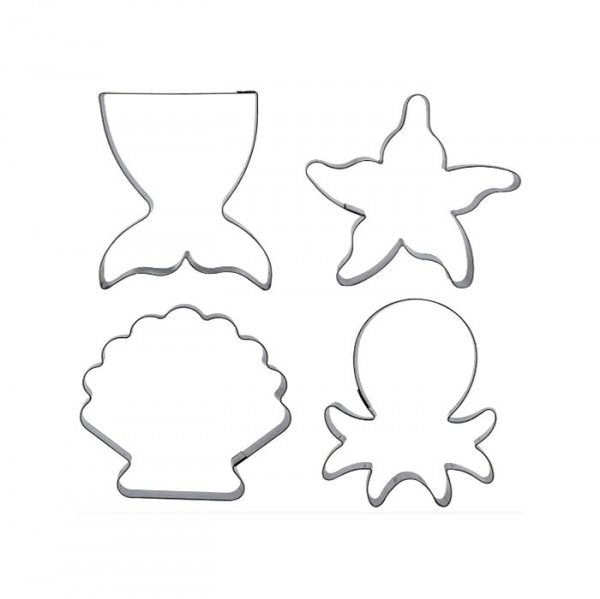 Kit Cortador Inox Fundo Do Mar P - R.R. Oliveira