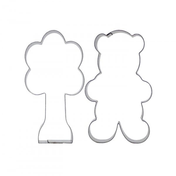 Kit Cortador Inox Urso/Arvore P - R.R. Oliveira