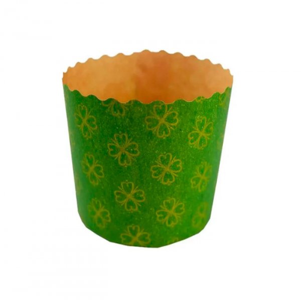 Forma Italiana Mini Panetone Kraft Verde 100Gr C/12 Unid. - Ecopack