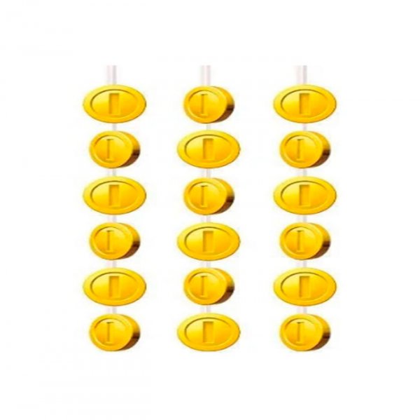 Cortina Decorativa Moedas Super Mario C6 - Chromus