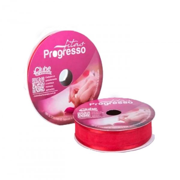 Fita Voal Zc003 (10M X 15Mm) Vermelho (209) - Fitas Progresso