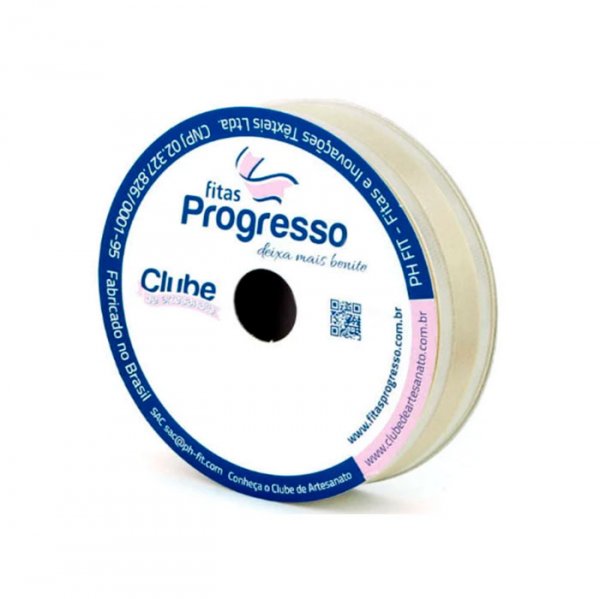 Fita Voal Ourela Dourada Zd003 C236 (10M X 7Mm) Bege (236) - Fitas Progresso