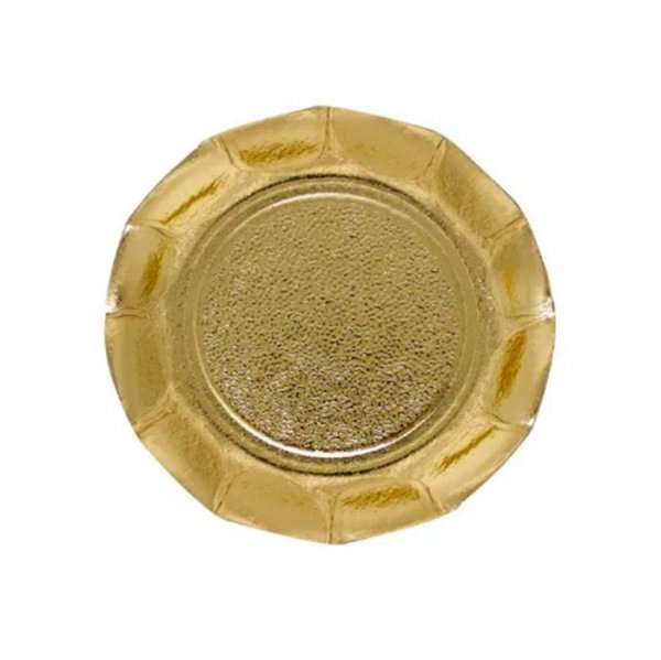 Base Com Borda Ouro Rosé (10Cm) 20Un - Ultrafest