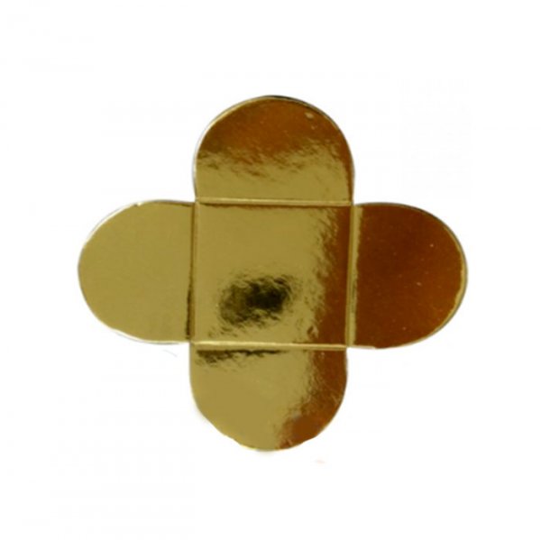 Base Para Doce M3 Metálico Ouro (50Un) - Crystal Forming