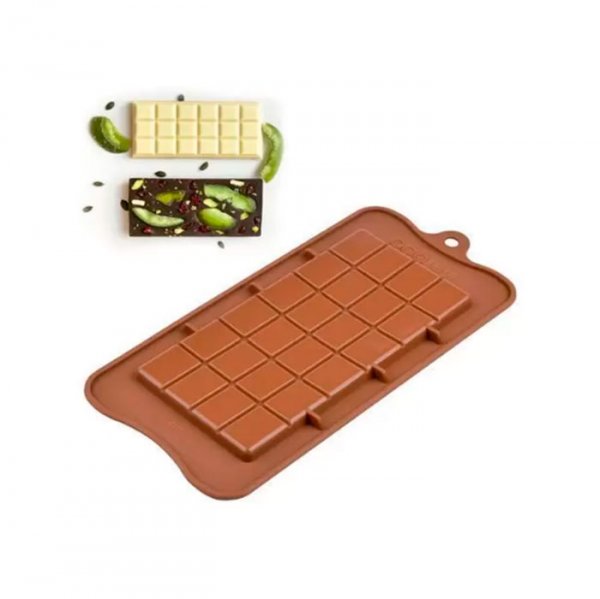 Molde De Silicone Chocolate (Ft147) - Silver Plastic