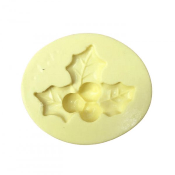 Molde De Silicone Natal/Folha/Cereja (125) - Mazulli