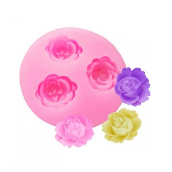 Molde De Silicone Rosa Mini (1020) - Mazulli