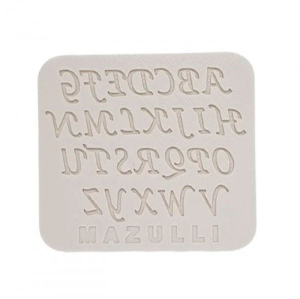 Molde De Silicone Alfabeto Pequeno (2402) - Mazulli