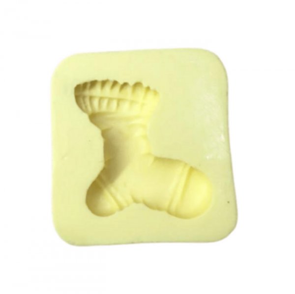 Molde De Silicone Natal Meia (87) - Mazulli
