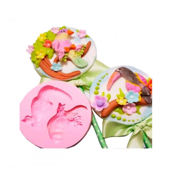 Molde De Silicone Tucano Pássaros (S421) - Molds Planet