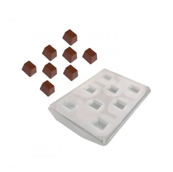 Forma Pvc Siliconada Bombom Retangular Frizado (77) - Crystal Forming