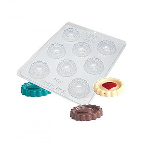 Forma De Silicone Biscoito Recheado Morango (874) - Bwb