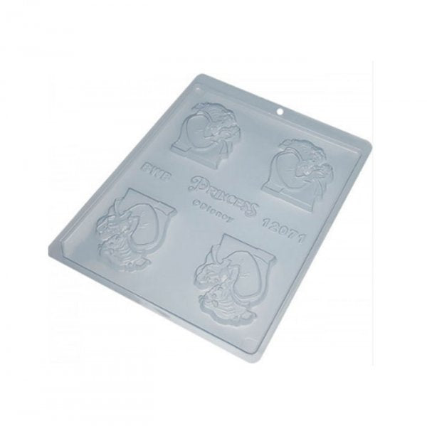 Forma De Acetato C/Silicone Coração Bela E A Fera - Bwb