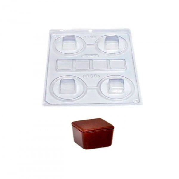 Forma De Silicone Mini Caixa Quadrada (856) - Bwb