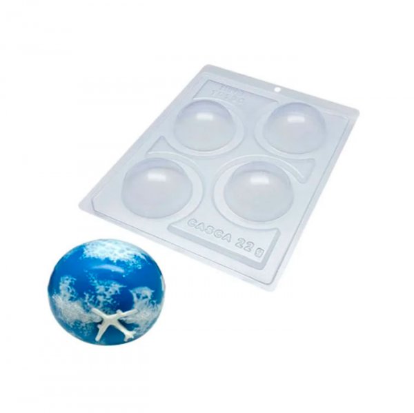 Forma De Acetato C/Silicone Esfera De 70Mm (9812) - Bwb