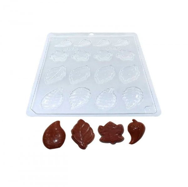 Forma Com Silicone Mini Trufa Folha (9640)