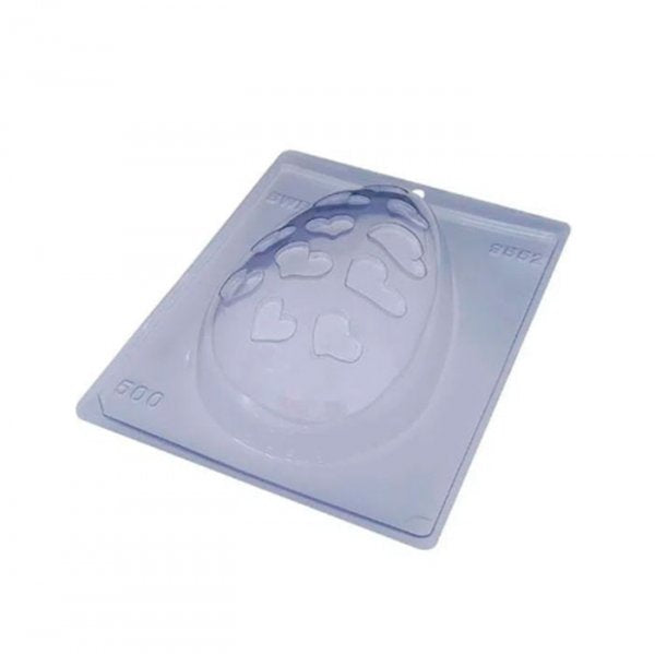 Forma De Acetato C/Silicone Ovo Vazado Coração 500G (9552) - Bwb