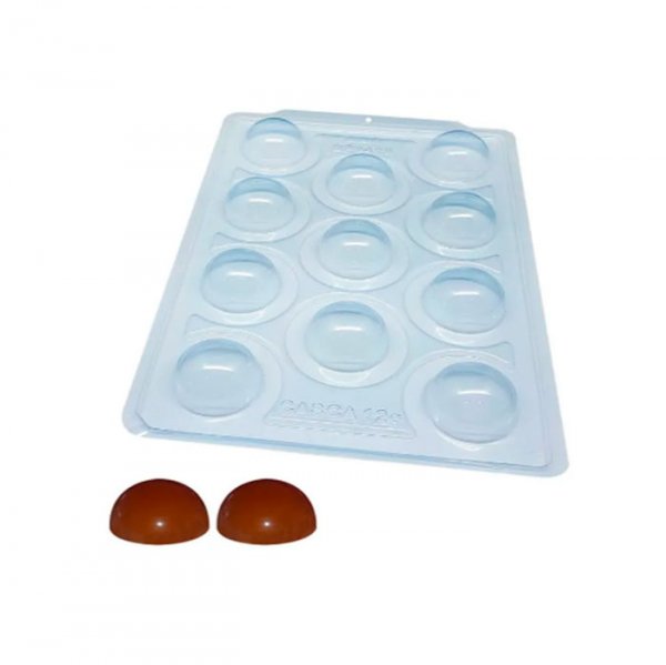 Forma De Acetato C/Silicone Meia Esfera (30Mmx24) - Bwb Formas