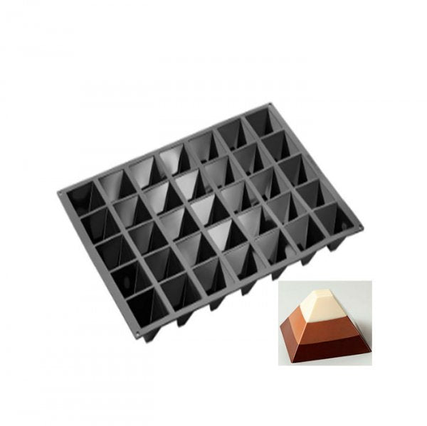 Forma De Silicone (Px004) Piramide 35 Cavidades - Pavoni Italia