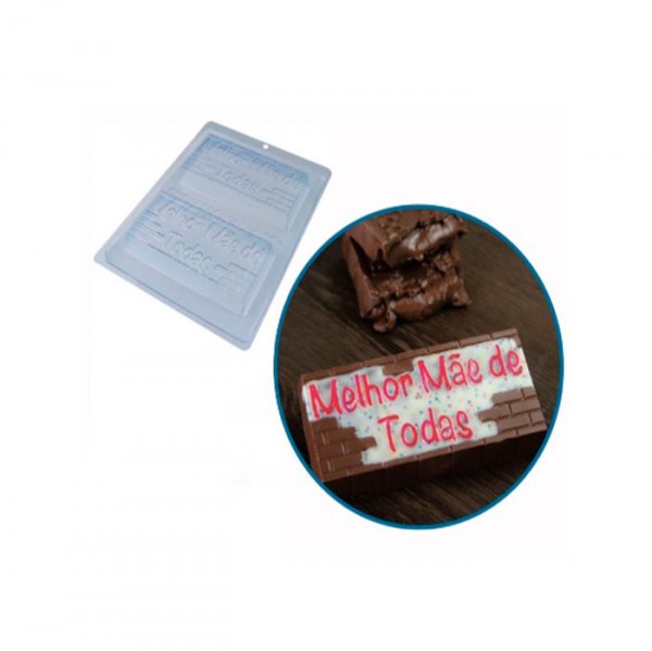 Forma De Acetato C/Silicone Tablete Melhor Mãe De Todas (10186) - Bwb