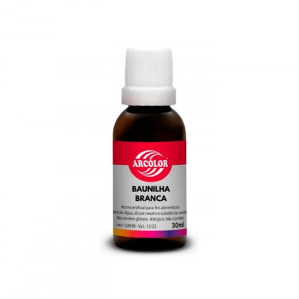 Essência De Baunilha Branca - 30Ml - Arcolor
