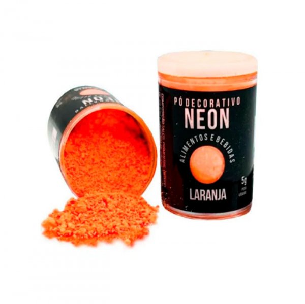 Pó Decorativo Neon Laranja 5Gr - Sonho Fino