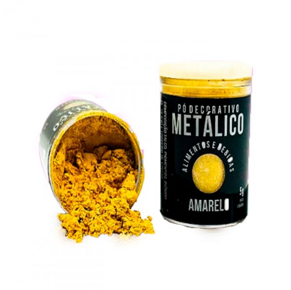 Pó Metalico Amarelo 5G - Sonho Fino