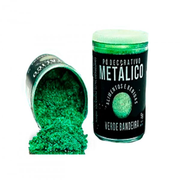 Pó Metalico Verde Bandeira 5G - Sonho Fino