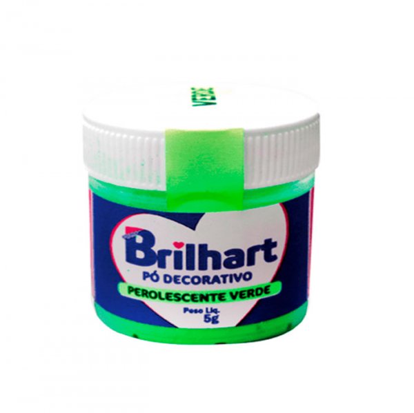 Pó Para Decoração Perolescente Verde 5G - Brilhart