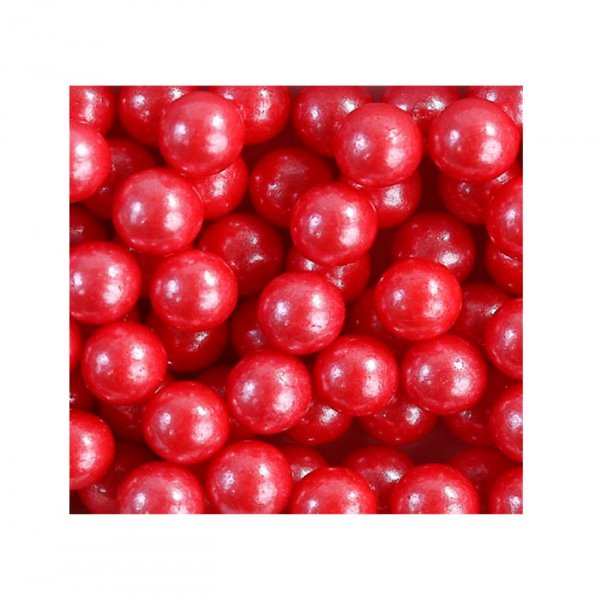 Confeito Perolizados Sugar Beads Vermelho 100G - Cromus