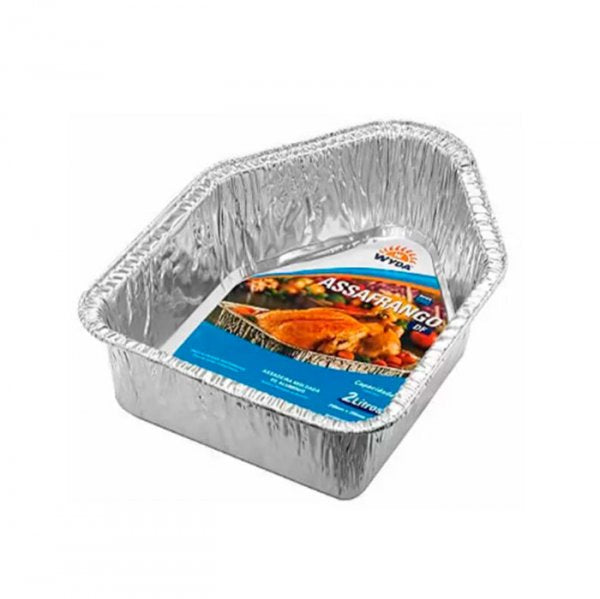Assadeira Aluminio Descartavel 2Lt - Wyda