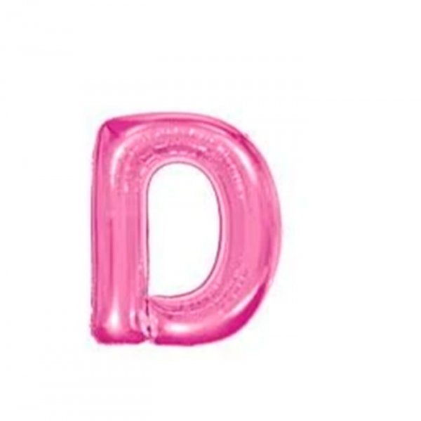 Balão Letras 'D' Pink 14' - Mundo Bizarro