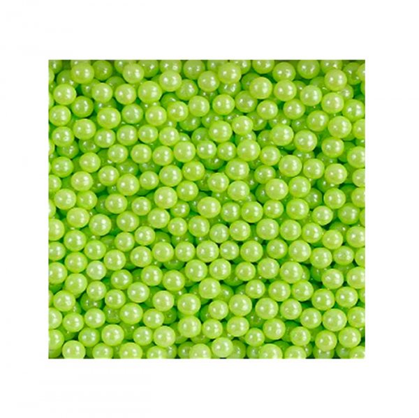 Confeito Perolizados Sugar Beads Verde 100G - Cromus
