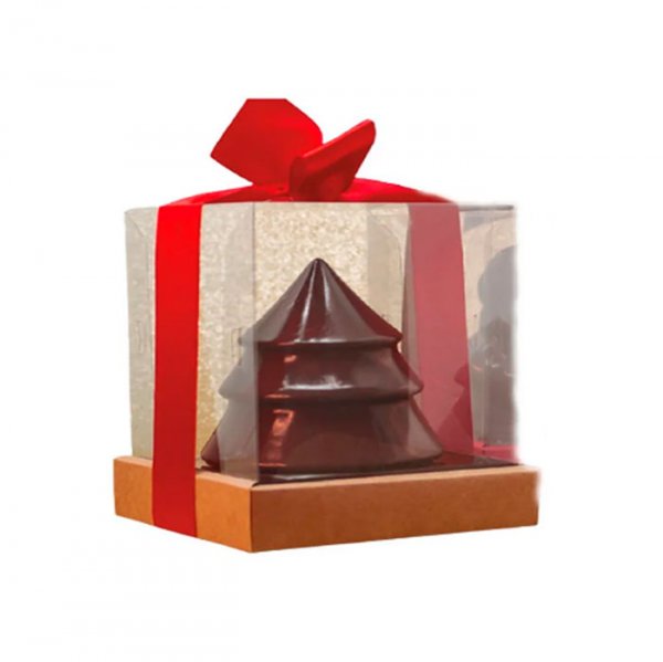 Caixa Gourmet Com Borda Natal M Vermelho - Crystal Forming