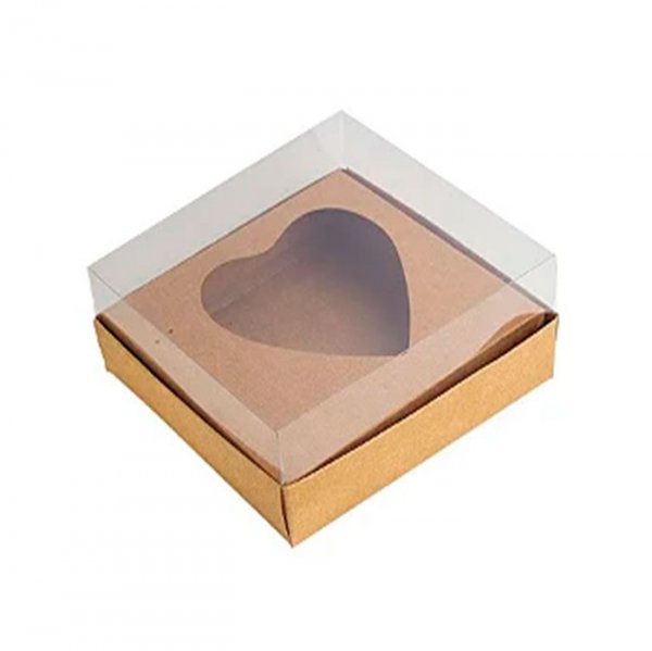 Caixa Coração Kraft Colher (10Un) - Festcolor